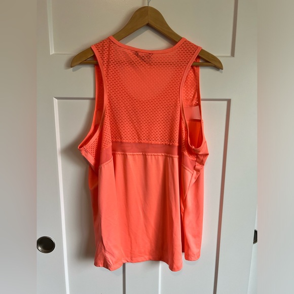 Bebe Sport Mesh Trim Hi-Lo Tank, Sz 1X - Picture 5 of 7